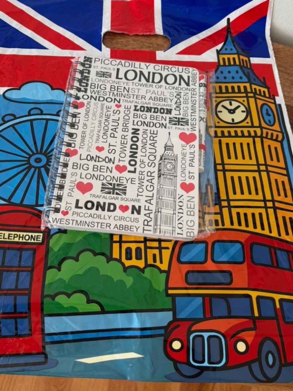 London Big Ben Spiral Ruled Notebook Journal - Picture 2 of 6